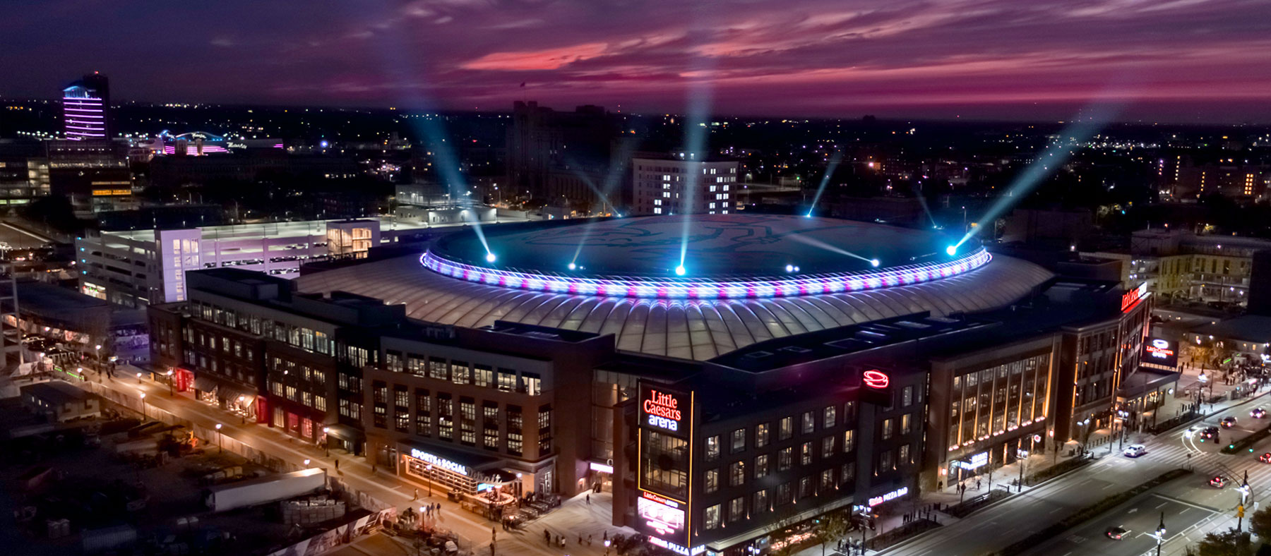 Little Caesars Arena V2 DJI_0388  Detroit Michigan 